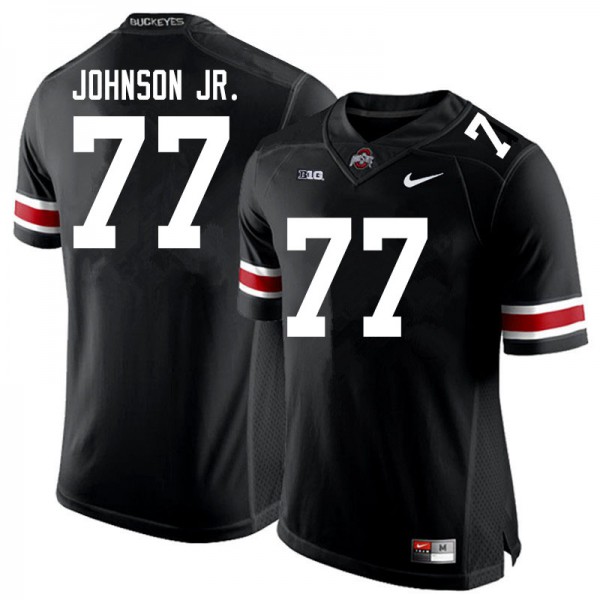 Ohio State Buckeyes #77 Paris Johnson Jr. Men Football Jersey Black